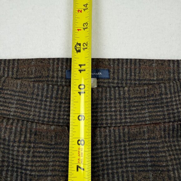 Tommy Hilfiger Women's Pull-on Stretch Skinny Plaid Brown Pants Size 10 NWOT - Picture 8 of 10